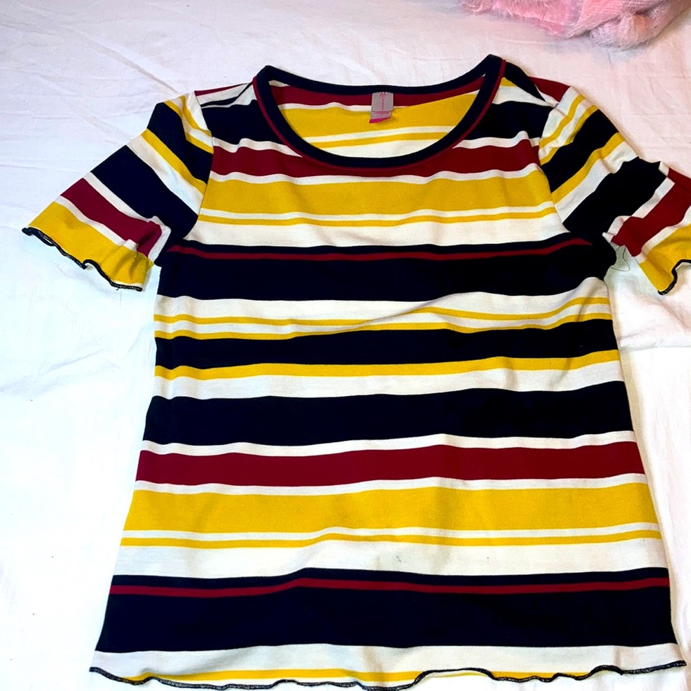 Striped blouse comfy and a little stretchy